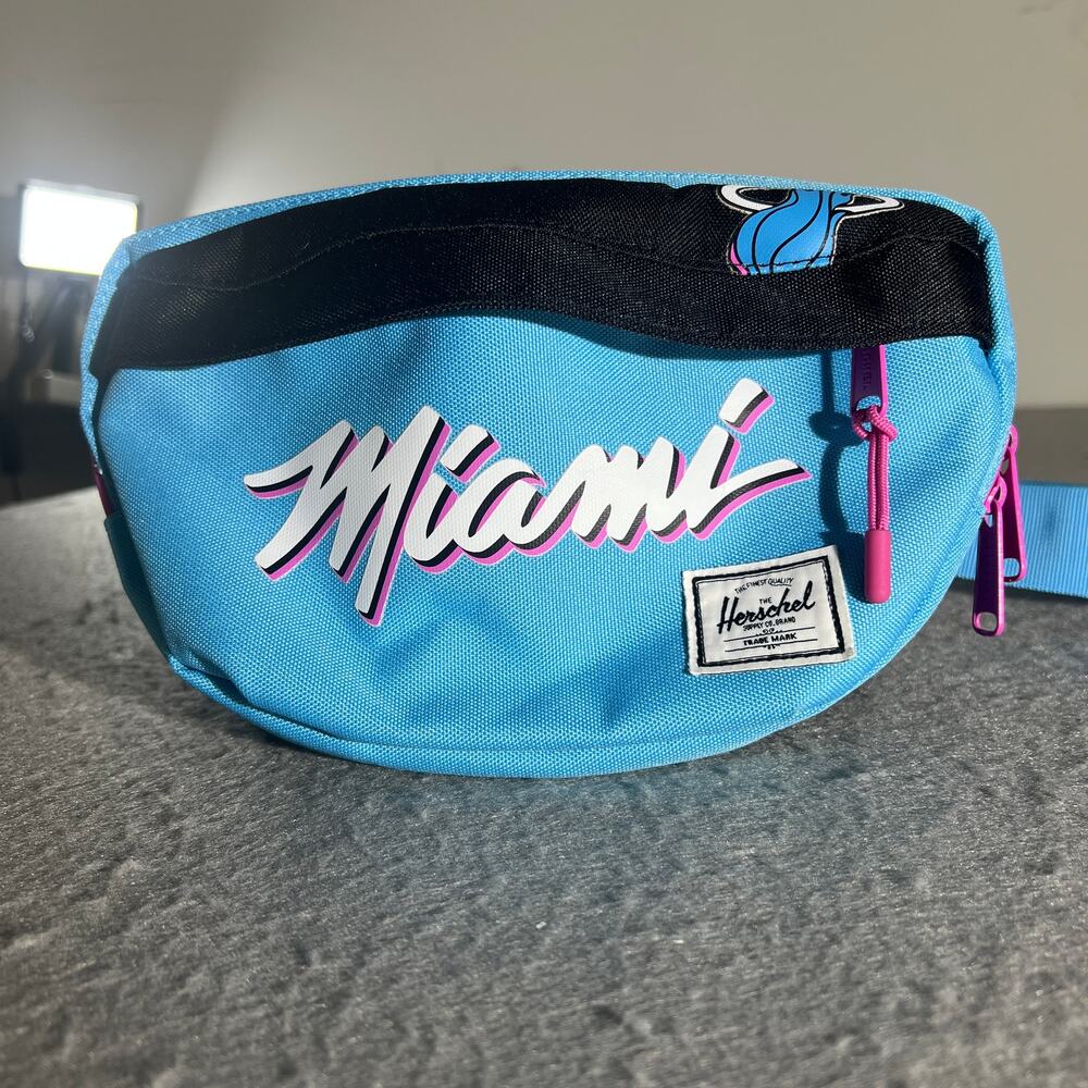 Herschel NBA Miami Heat Aqua Pink Waist Bag Fanny Pack